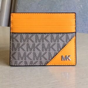 Michael Kors Cooper Pop Orange Card Holder Case